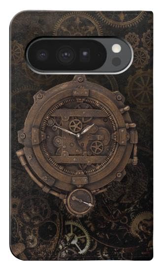 Étui cuir Google Pixel 10 Pro XL housse steampunk chic - 2