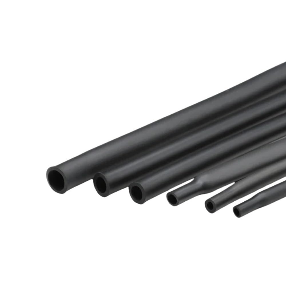 Rurka termokurczliwa z PVC, Rurka termokurczliwa Czarna silikonowa osłona przewodu, rękaw kablowy, wiele rozmiarów(12MM*5M)
