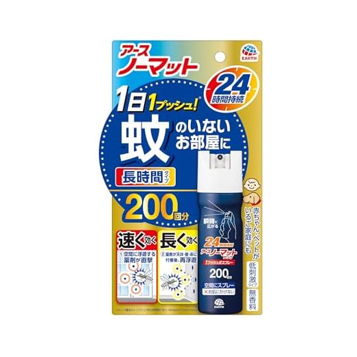 おすだけノーマット ロング 24時間持続 蚊取りスプレー ワンプッシュ 蚊取り 無香料 屋内 蚊 対策 駆除 蚊除け 200日 防除用医薬部外品