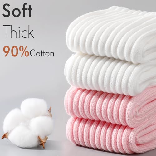 Image of HONGTEYA Slouchy Crew Socks For Women,Scrunch Cotton Cozy Workout Socks | Mid Calf Scrunch Boot Socks Size 5-11, Cozy Slouch Casual Athletic Socks, All Season Gifts For Women