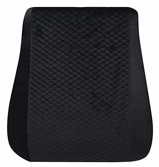 Image of ZAXTY Back Rest Lumbar Full Support for Chair Back Pillow for Car Best Use for Office Home Travel Cars Seat Provides Low Back Support Improves Posture Provides Comfort |Black|Universal
