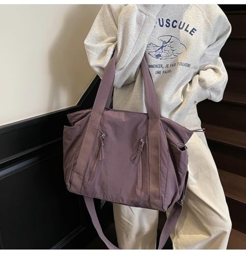 Slouchy Nylon Tote Bag Women Underarm Crescent Shoulder Crossbody Purses Hobo Bags Trendy Travel College Tote Handbag3