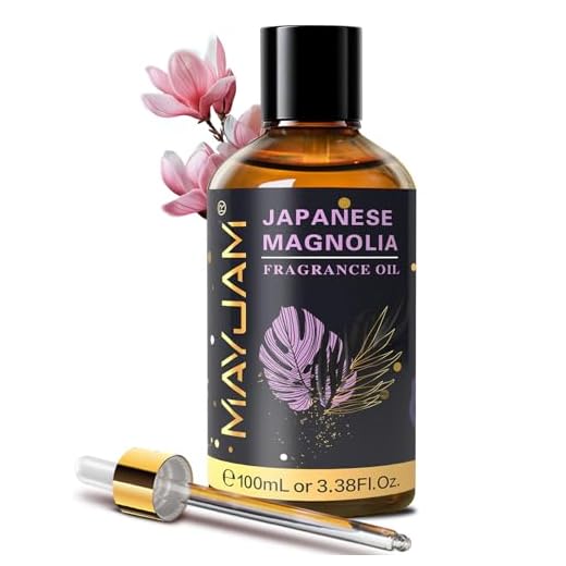 MAYJAM Aceite de Magnolia Japonesa 100ml, Aceite De Fragancia De Magnolia Japonesa para Difusor de Aceites Esenciales, Aromaterapia, Mejora la Concentraci n
