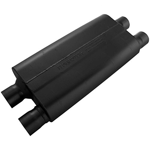 Flowmaster 42582 80 Series Muffler - 2.50 Dual In / 2.50 Dual Out - Aggressive Sound, Black #TOP24