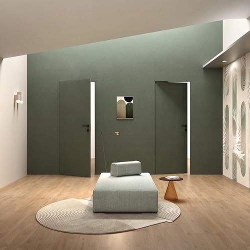 PORTA A FILO MURO BATTENTE REVERSIBILE BIANCA VERNICIABILE + TELAIO - 600/700/800/900x2100 MM XREVERX ERMETIKA (800x2100)