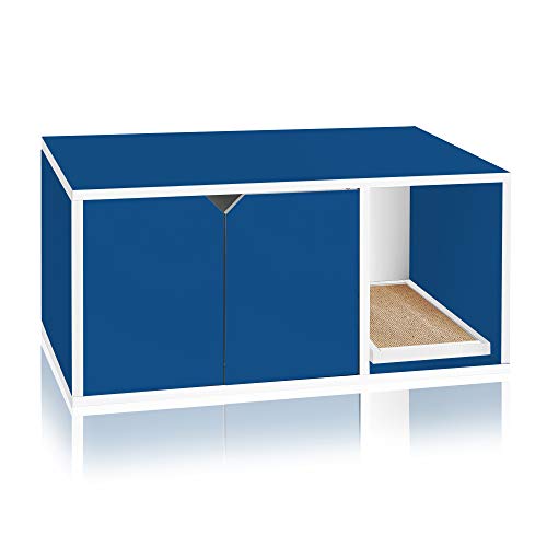 Way Basics Eco Cat Litter Box Enclosure Modern Cat Furniture (ToolFree