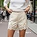Lace Trim Silk Satin Mini Micro Shorts Women Lacy Low Rise Boxer Slip Pajama Shorts Y2k Going Out Lounge Pj Bottoms