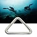 316 Stainless Steel Triangle Hook Carabiner for Scuba Diving, for BCD Accessory Clip, Diving Equipment and Dive Gear, Silver