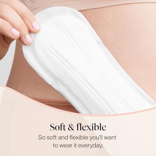 Image of Cora 100% Organic Cotton Topsheet Bladder Liners (144 Long Bladder Liners) | Absorbent Topsheet Incontinence Pads, Reliable Leak Protection, 100% Organic Cotton, Made Without Chlorine, Fragrance, & Dyes