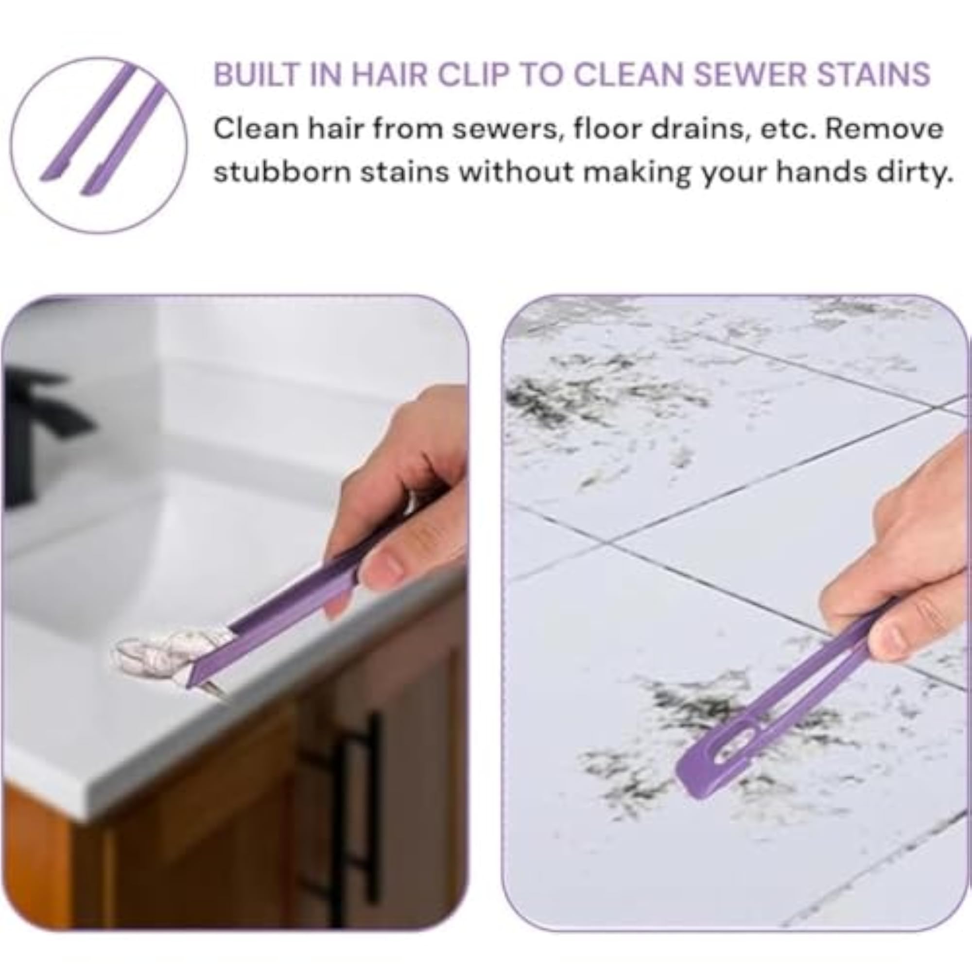 2-in-1 Function Rotating Crevice & Gap Cleaning Brush