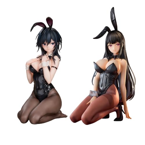 DEXSHUN Anime Bunny Girl Figur Yokoyama Ishimi/Hina Figuren kniend Pose Modell Illustration Original Painting PVC Collectible Statue Desktop Dekoration