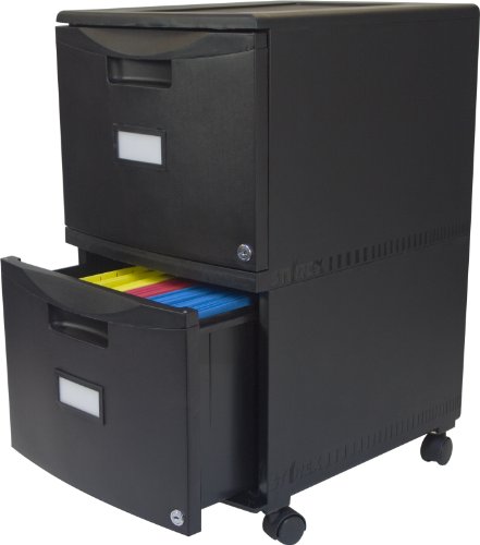 Storex 61312A01C File Cabinet, 1-Pack, Black #TOP5