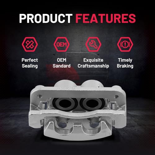 Image of BDFHYK 18-B4919A Front Disc Brake Caliper with Bracket Compatible with Cadillac Escalade ESV EXT XTS, Compatible with Chevrolet Avalanche Express Silverado Suburban 1500 Tahoe 2008-2020, 2pcs