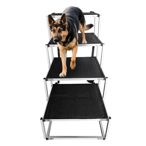 Extra Wide Dog Steps for Car: Folding Large Dogs Ramp