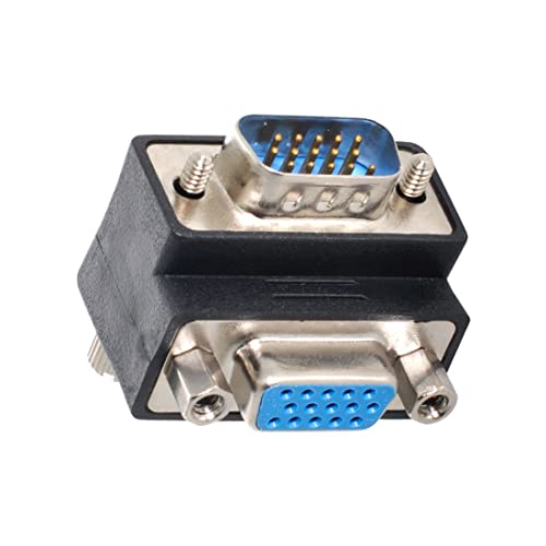 Conector VGA Ángulo 90° Macho a Hembra para Monitor miniatura 2