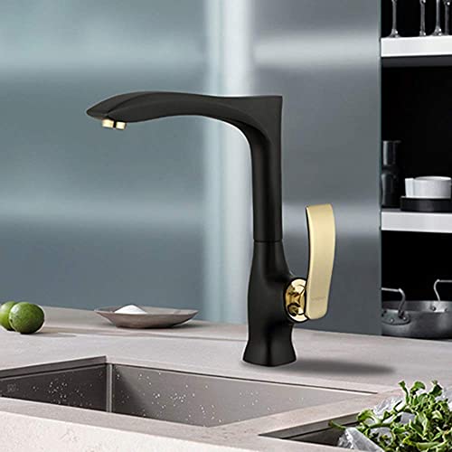 Robinet mitigeur à levier unique pivotant 360 bronze antirouille