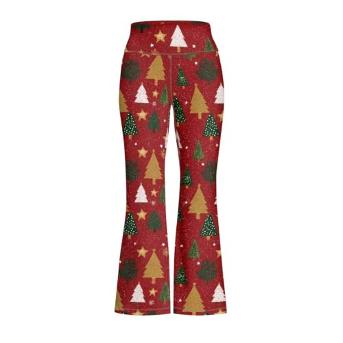 Image of Girls Flare Leggings Cute Bell Bottoms for Teen Girls Wide Leg Sweatpants for 5-14 T