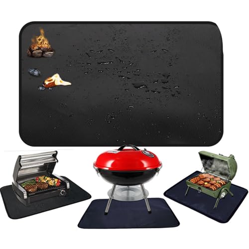 Tapis de barbecue d'extérieur ignifuge double face pour cuisson plein air - 5