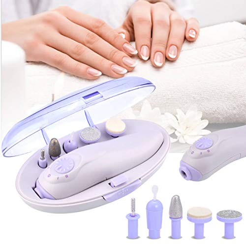 Adbeni Electronic Manicure Pedicure Kit Multifunctional Pedicure Manicure Tools Set Cordless Electronic Nail Drill Kit for Men Women Nail
