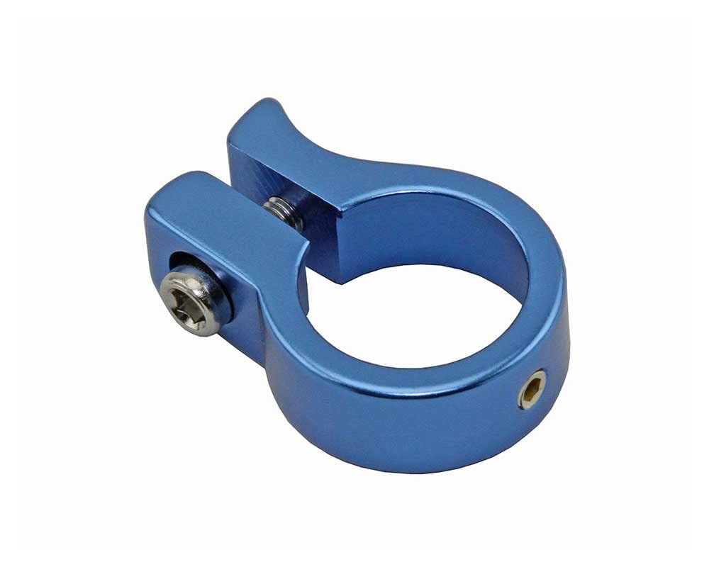 Lowrider Bike Alloy Seatpost Clamp Outer Diameter 25.4mm 322 Blue.