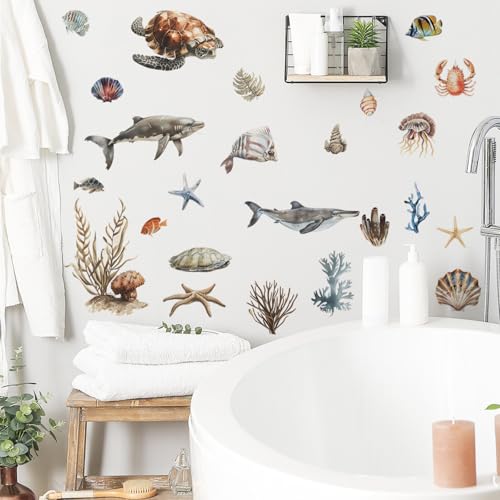 Vinilos Decorativos Animales Oceánicos en Acuarela miniatura 4