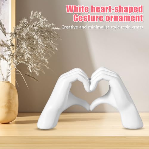 JOAASU Hand Love Gesture Sculpture, 13x7.5cm Hand Love Statue, Heart Gesture Sculpture - Image 2