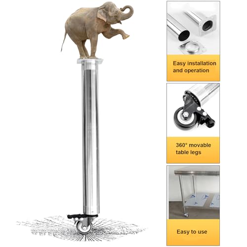Support de remplacement pieds robustes en acier avec freins