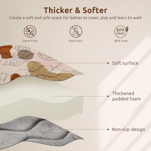 Tapis de jeu bébé lavable en machine pour en finir avec les taches de lait - 3