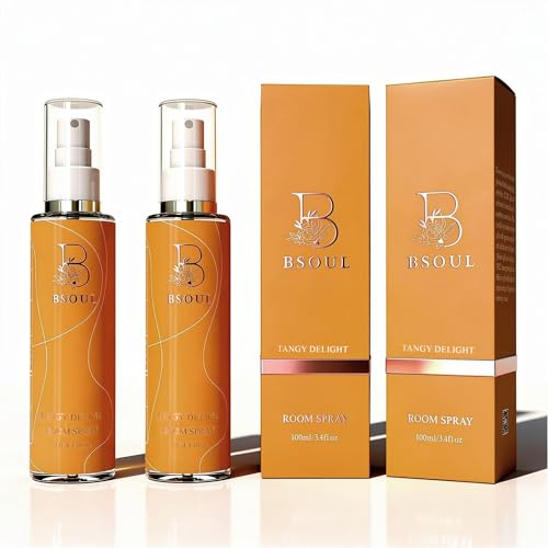 Image of BSOUL Air Freshener Spray 100 ML Pack Of 2 Tangy Delight | Calming Floral Room & Nature Inspired Fragrance for Car Non-Toxic & Long-Lasting Room Freshener