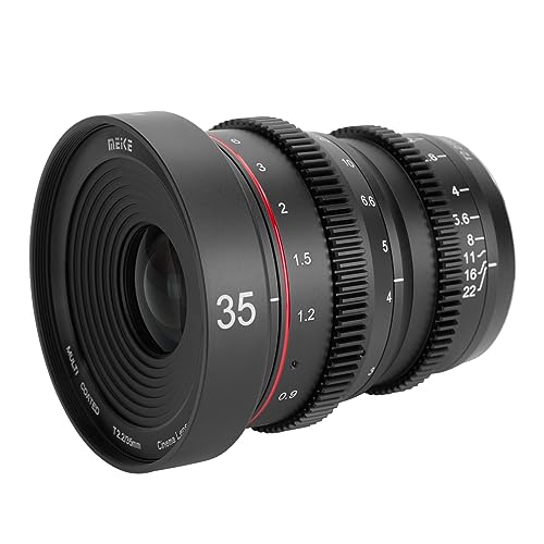 Objectif ciné 4K MFT 35mm avec faible distorsion pour vidéo