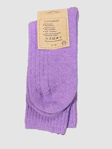 Image of Womens Fine Cashmere and Merino Wool Super Soft Socks