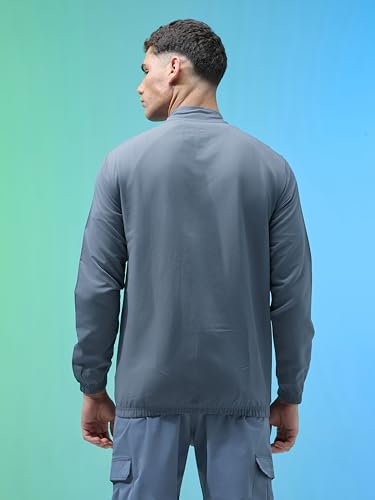 Image of TECHNOSPORT Men's Solid Polyester Techno Lite Jacket With SPF50+ And Microbial Properties