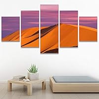 SIGNWIN 5 Panel Canvas Wall Art Modern Art Forest Multicolor Photography Relax/Calm Romantics Scenic for Home Decorations Ready to Hang - 60
