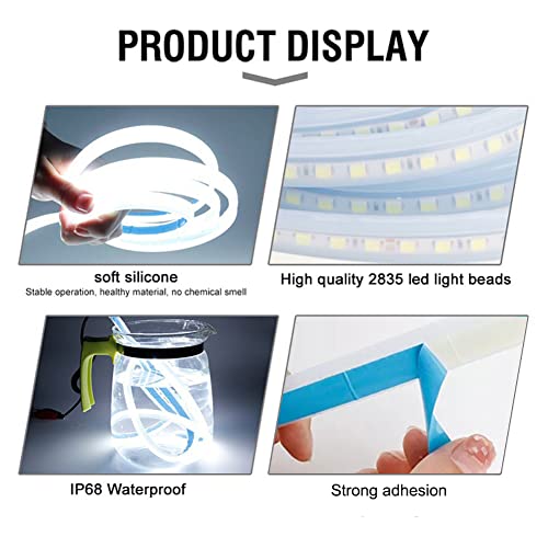 Led Hood Light Strip For Car, 59/71 Inch Exterior Car Hood Light Flexible 12V White Car Led Strip Lights Waterproof Daytime Running Light For Cars, Trucks(White) #TOP5