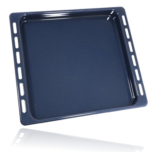SPARES2GO Oven Drip Pan Grill Tray Pan UNIVERSAL C00374896 Full Width Base 447mm x 375mm