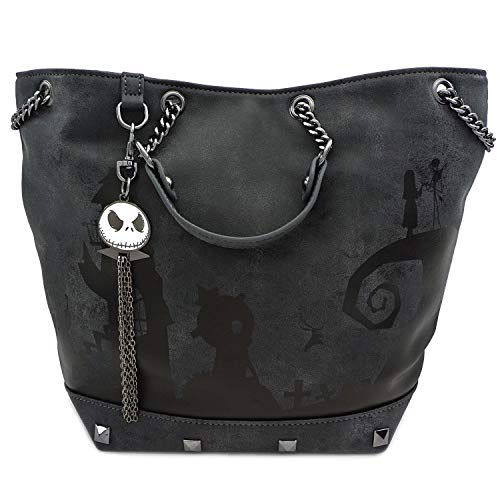 Loungefly x Nightmare Before Christmas Halloween Town Crossbody Bag, Grey, One Size