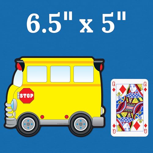 Image of Carson Dellosa - School Bus Colorful Cut-Outs, Classroom Decor, 36 Pieces