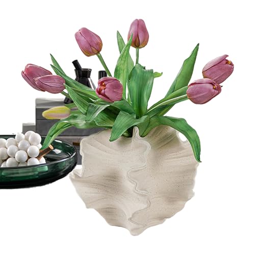 Vase en céramique corail style côtier moderne pour table - 2