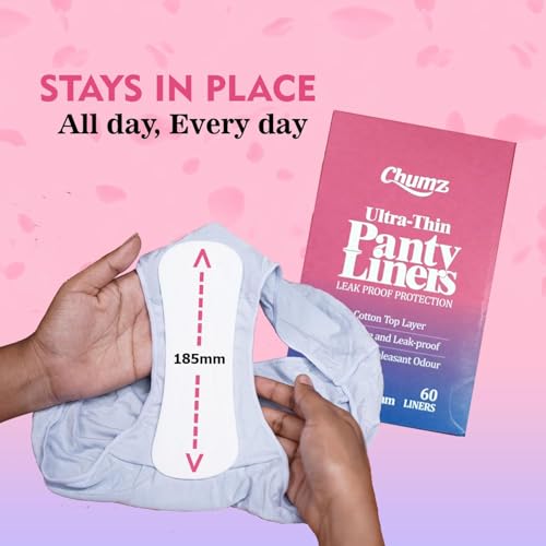 Image of Chumz Aloe Vera Panty Liners & Intimate Wash Combo | 60 Count | 185mm Long & Intimate Wash for Women, 100ml | Daily Hygiene Wash with Lactic Acid & Chamomile
