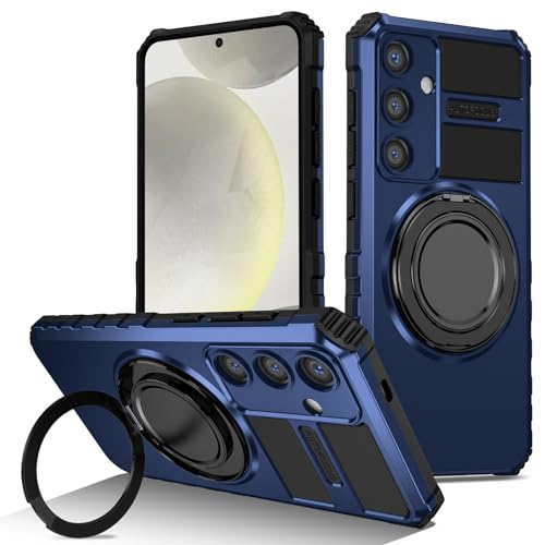 Coque Samsung S25 Plus compatible MagSafe en silicone bleu