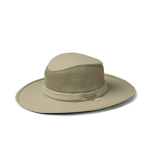 Tilley Mens Womens LTM8 Water Repellant Sun Protection Guaranteed for Life Airflo Mesh Hat Khaki