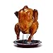 Support de poulet, support vertical de rôtissoire de poulet en acier inoxydable Support de poulet rôti vertical avec lèchefrite pour four, barbecue, barbecue, accessoires de gril