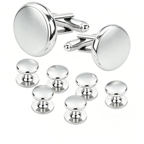 Set Clásico de Mancornas y Botones para Camisa Formal miniatura 1