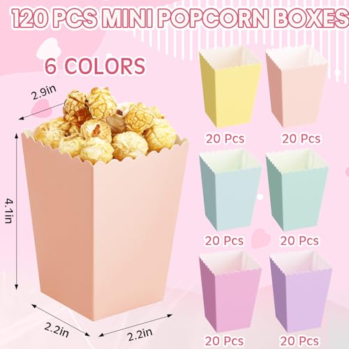 Boîte à popcorn pastel pour éviter le gaspillage lors d'un anniversaire - 3