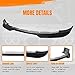 MODILOVER Front Bumper Lip Spoiler Compatible with 1999-2003 BMW 3-Series E46 Coupe, PU Unpainted Black H Style Add-on Front Splitter Air Dam Chin Protector