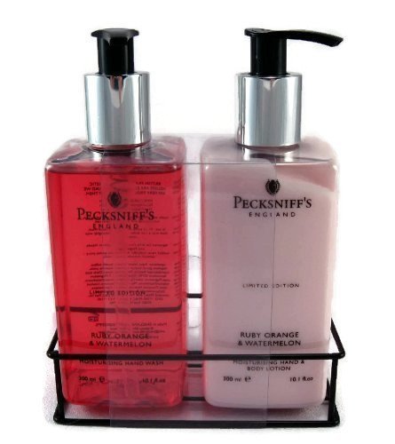 Pecksniff's England - Ruby Orange & Watermelon Moisturizing Hand Wash and Moisturizing Hand & Body Lotion