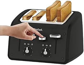 Tefal TF700N40 Toaster, Retra, 4 Slice, 1700 W, Black