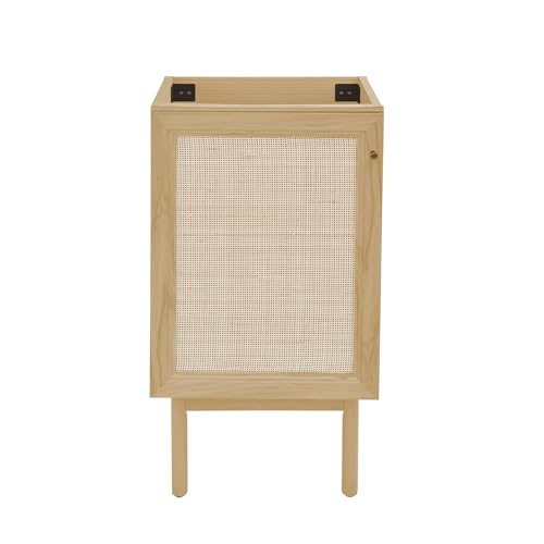 Image of Swiss Madison Classe 18 inch Freestanding Bathroom Vanity Cabinet Without Top in Natural Oak