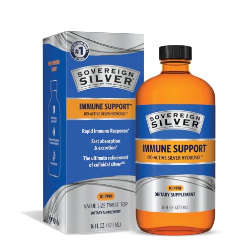 Sovereign Silver Immune Support Colloidal Silver 16 fl oz (473 mL)