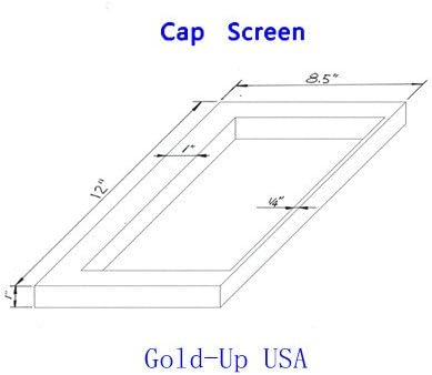 Aluminum Screen Printing, Size 8.5'' x 12'' Pre-Stretched Hat Frame (200 Yellow Mesh)